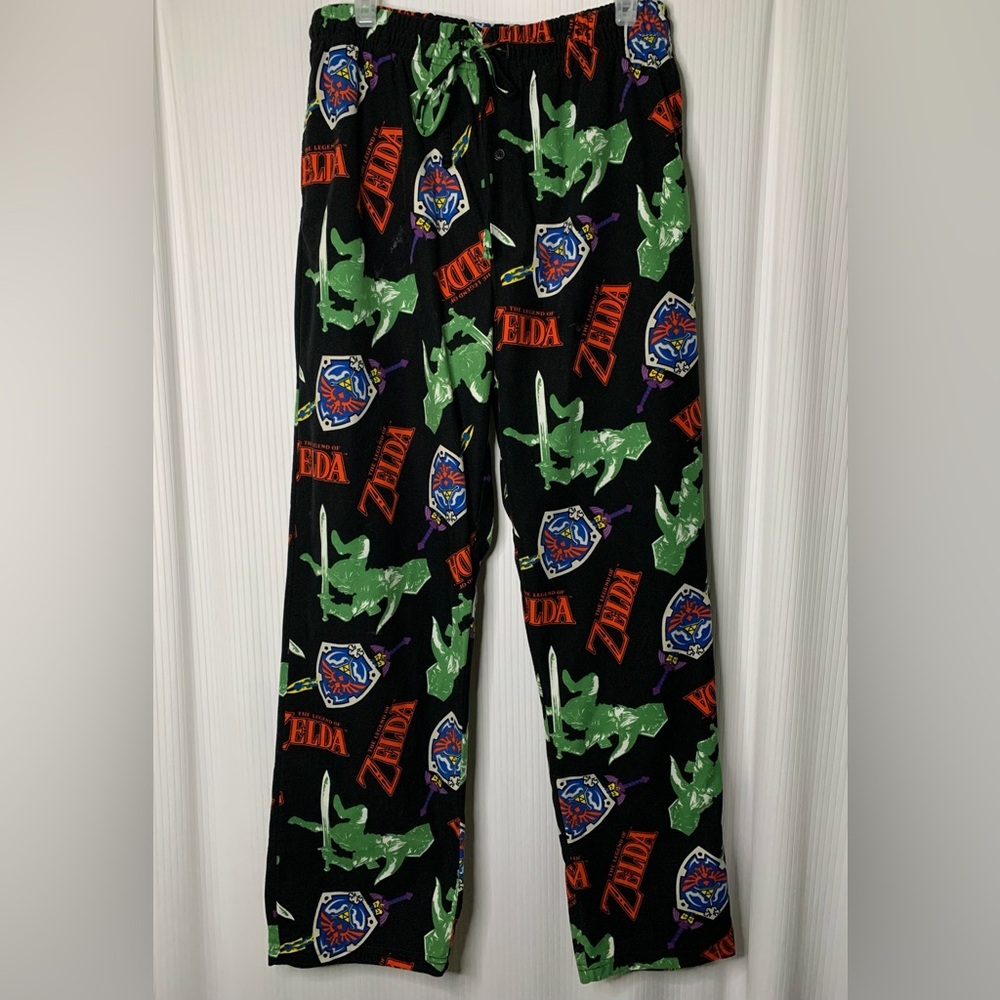 The Legend Of Zelda - All Over Print Straight Leg Lounge Pants - Medium
